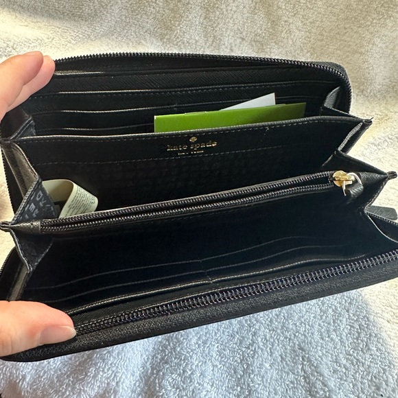 New AUTHENTIC Kate Spade New York Ina Greta court glitter wallet - Picture 5 of 10